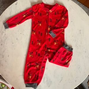 PJ Salvage velour unisex holiday  baby pjs